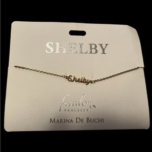 Nwt - Shelby adjustable freedom name bracelet.